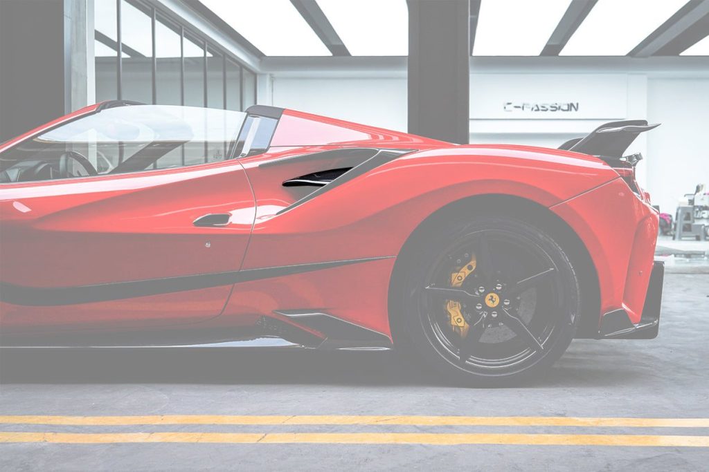 ช่องระบายอากาศ Carbon Fiber Ferrari 488 GTB (Spider MSY)