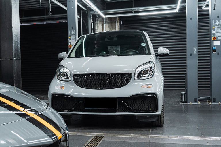 กันชนหน้า Carbon Fiber Smart Fortwo 2016+ ทรง DarwinPRO