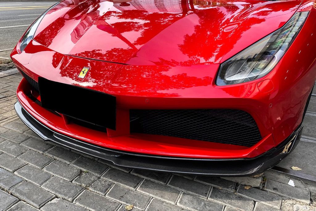 ลิ้นหน้า Carbon Fiber Ferrari 488 GTB (Spider RS)
