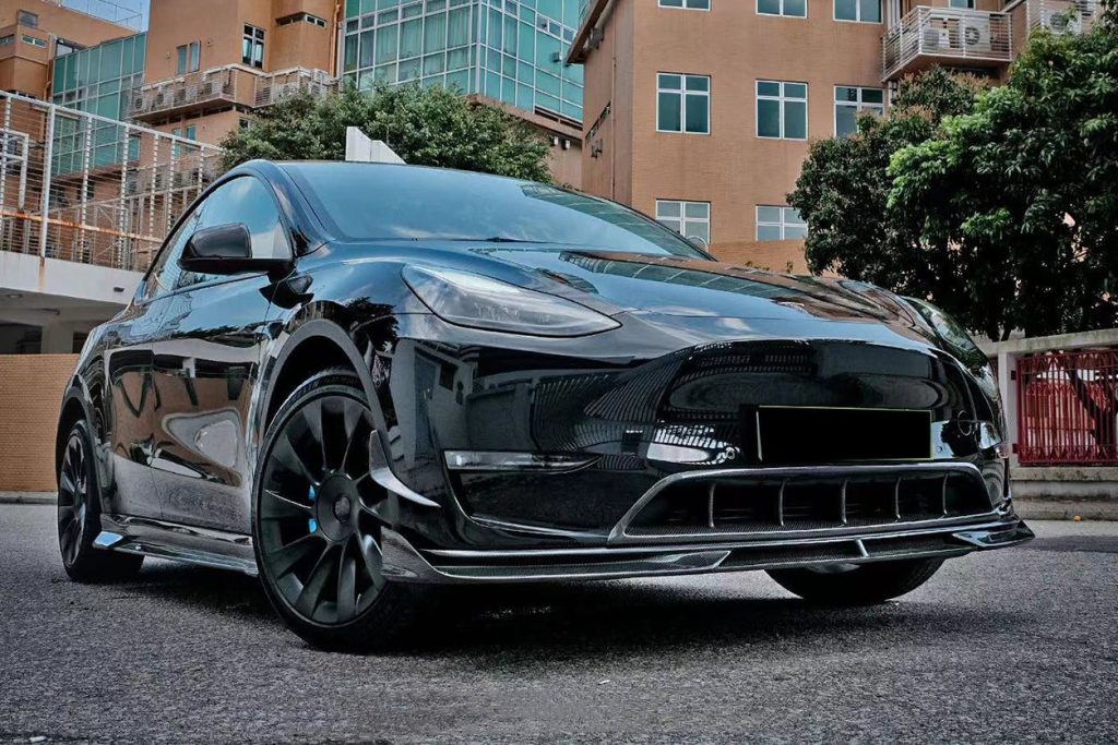 กันชนหน้า Carbon Fiber Tesla Model Y 2020-2024 #2
