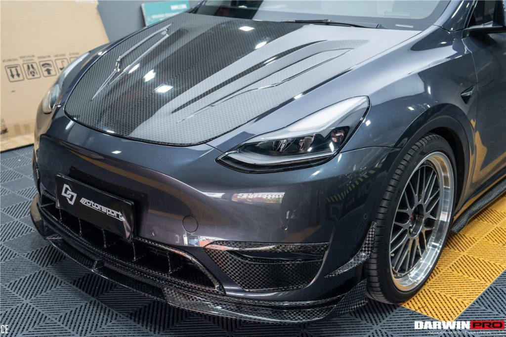 ฝากระโปรงหน้า Carbon Fiber Tesla Model Y 2020-2024 #2