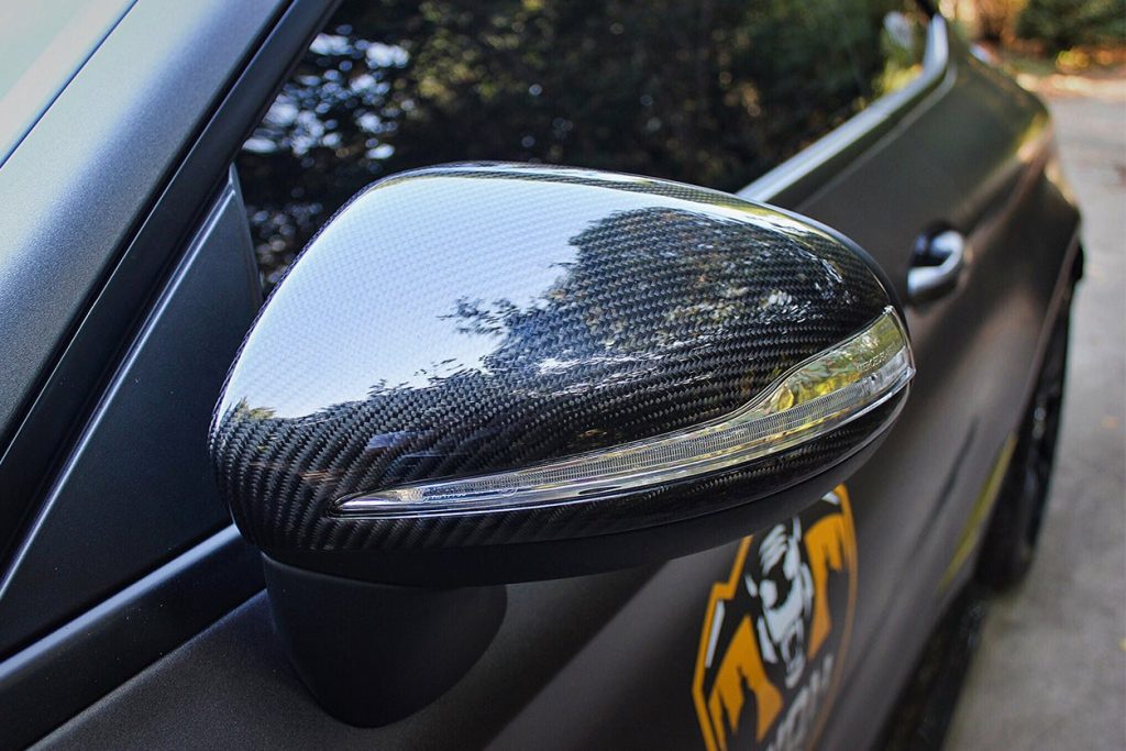 กระจกมองข้าง Autoclave Carbon Fiber MERCEDES BENZ C-Class W205 ทรง DarwinPRO