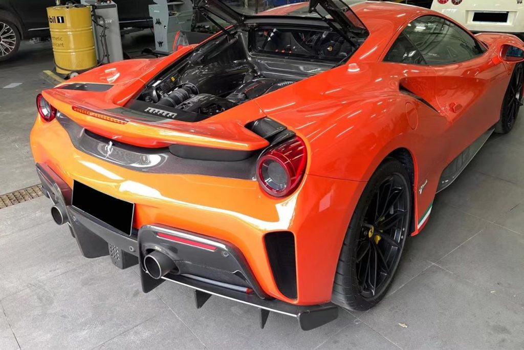 กันชนหลัง Carbon Fiber Ferrari 488 Pista 2018-2020 #2