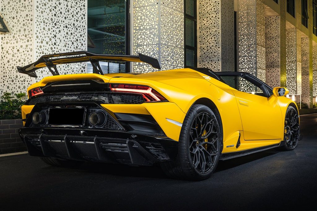 ดิฟฟิวเซอร์ท้าย Autoclave Carbon Fiber LAMBORGHINI Huracan EVO ทรง DarwinPRO