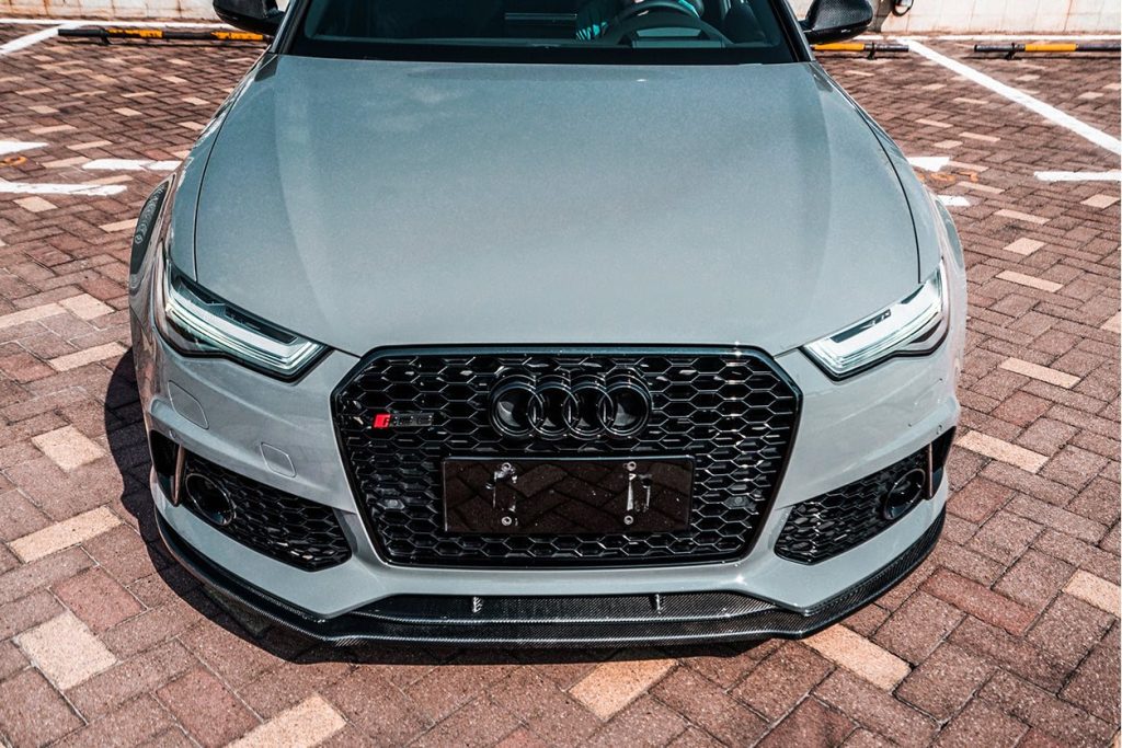 ลิ้นหน้า Carbon Fiber AUDI A6 C7 RS6 2013-2018 #2