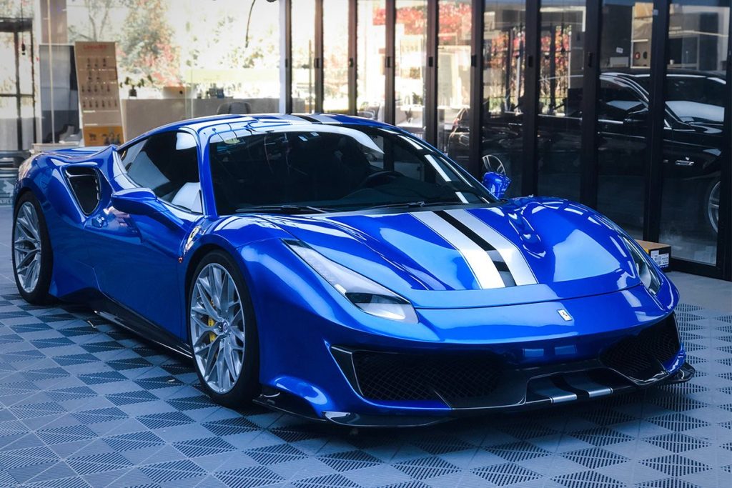กันชนหน้า Carbon Fiber Ferrari 488 GTB ทรง DarwinPRO 2015-2020 #2