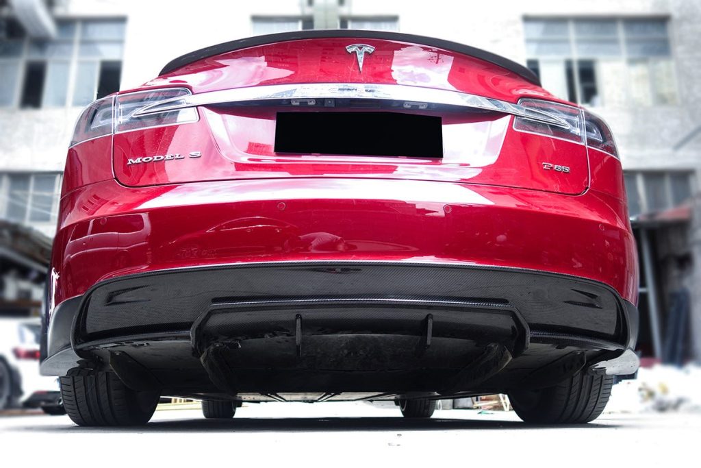 ลิ้นหน้า Carbon Fiber Tesla Model S (Pre-facelift RS) 2012-2015 #2