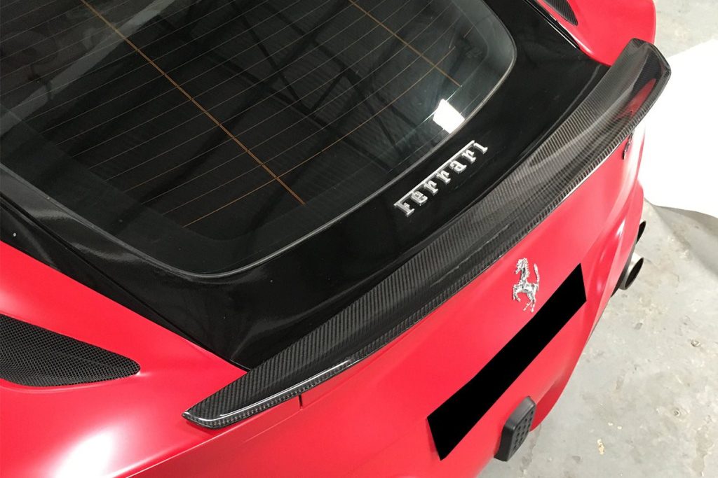 สปอยเลอร์ท้าย Carbon Fiber Ferrari F12 Berlinetta ทรง Carbonado 2012-2017 #2