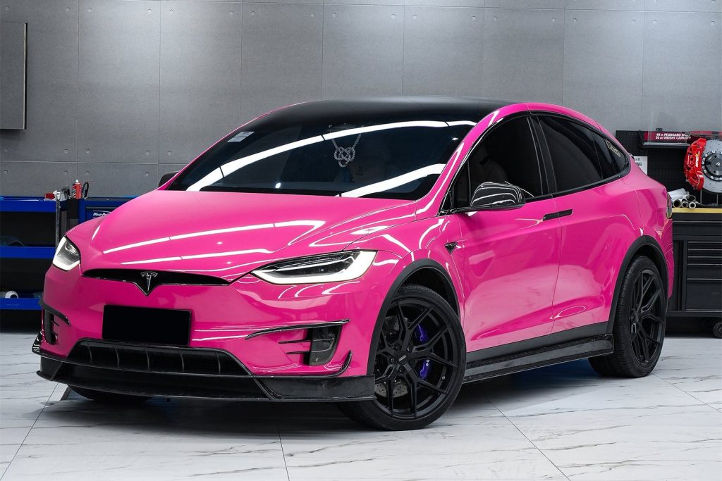 สเกิร์ตข้าง Carbon Fiber Tesla Model X (SUV RZS)