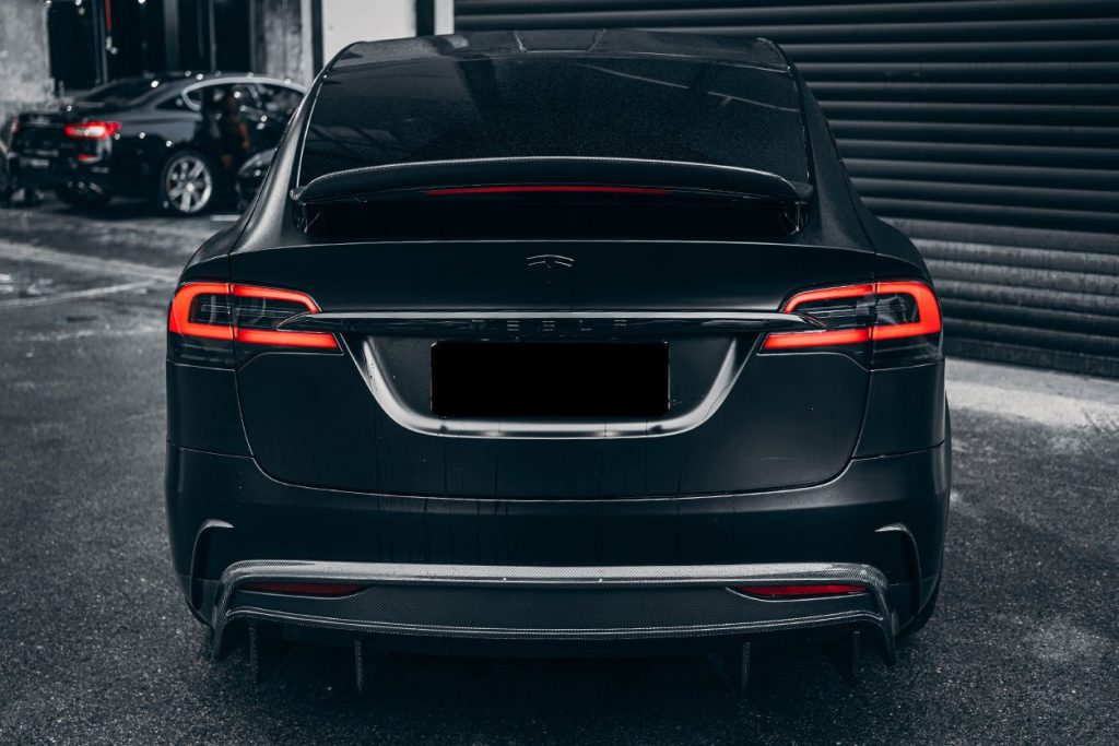 ดิฟฟิวเซอร์ท้าย Carbon Fiber Tesla Model X (SUV RZS) 2016-2018