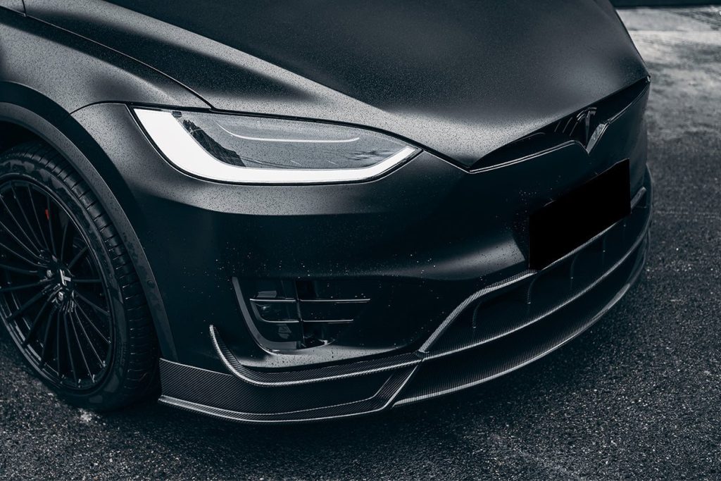 ลิ้นหน้า Carbon Fiber Tesla Model X (SUV RZS)