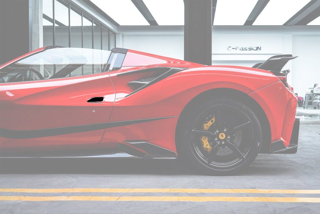 ชิ้นส่วนตกแต่ง Carbon Fiber Ferrari 488 GTB (F8 MSY)