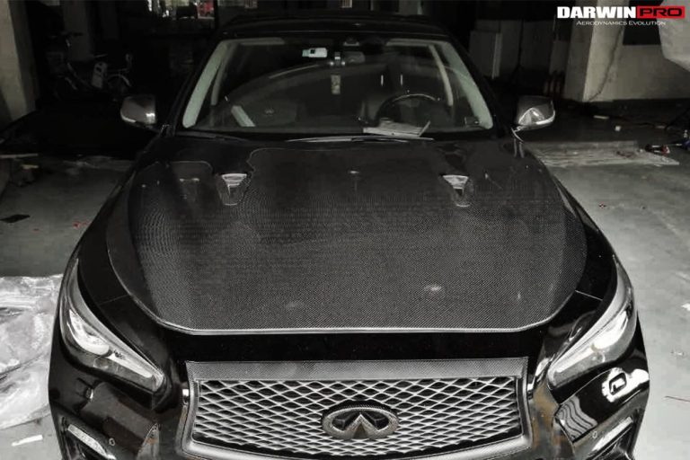 ฝากระโปรงหน้า Infiniti Q50 2014-2017 ทรง DarwinPRO (EAU ROUGE)