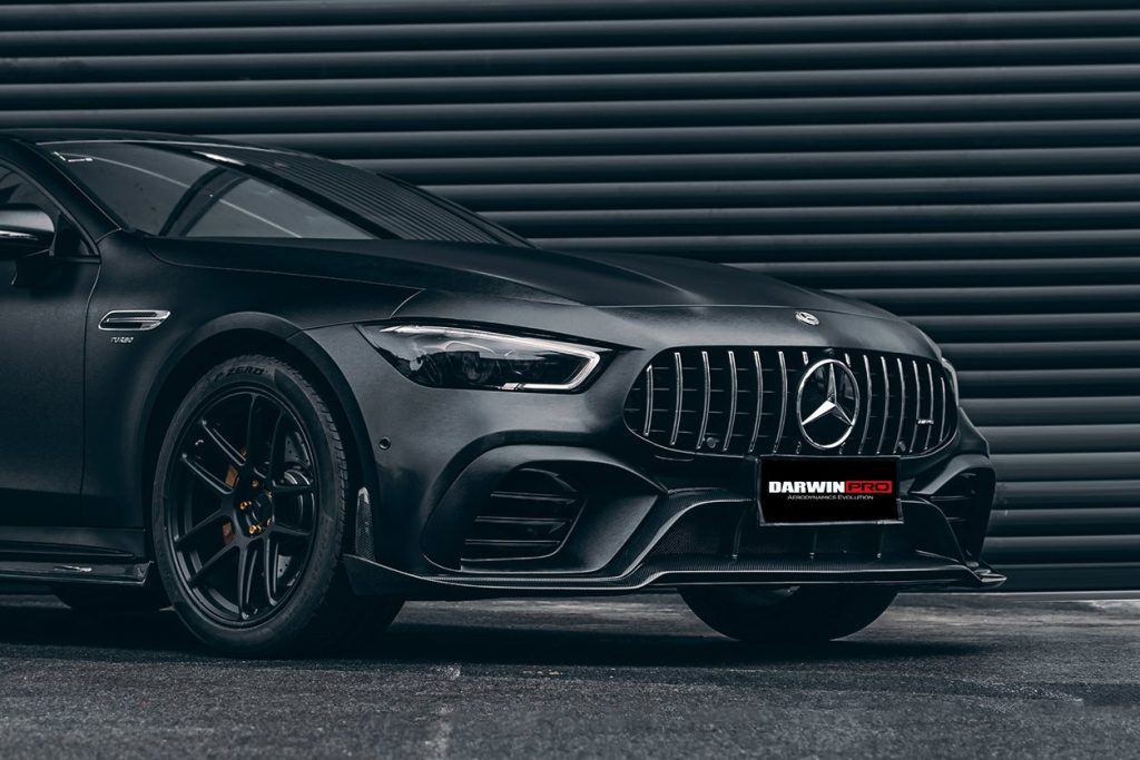 ลิ้นหน้า Carbon Fiber MERCEDES BENZ AMG GT X290 4-Door ทรง DarwinPRO #2