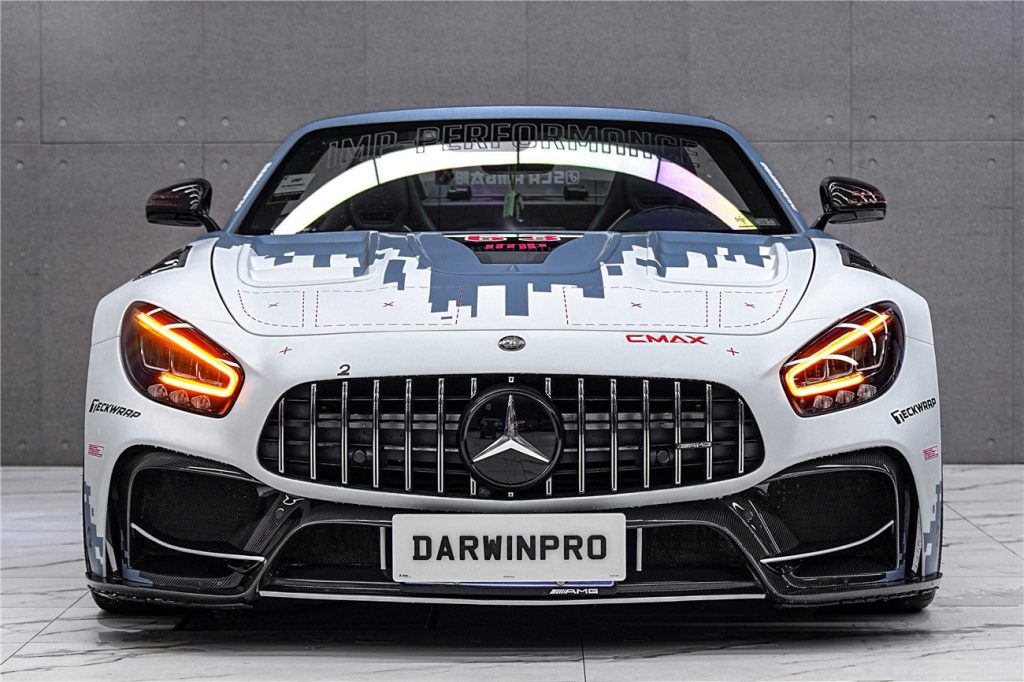 กันชนหน้า Carbon Fiber MERCEDES BENZ AMG GT C190 2017-2020 ทรง DarwinPRO