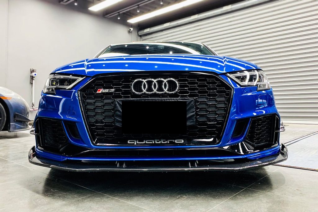 ลิ้นหน้า Carbon Fiber AUDI A3 8V RS3 (Sportback BKSS)