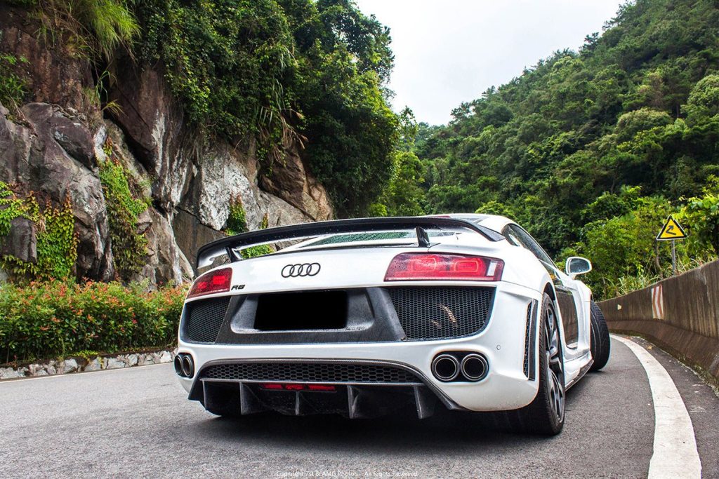 กันชนหลัง Carbon Fiber AUDI R8 GEN1 Coupe ทรง DarwinPRO