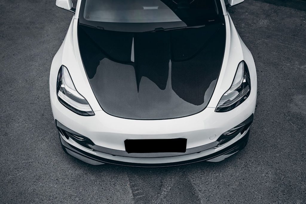 ฝากระโปรงหน้า Carbon Fiber Tesla Model 3 2017-2023