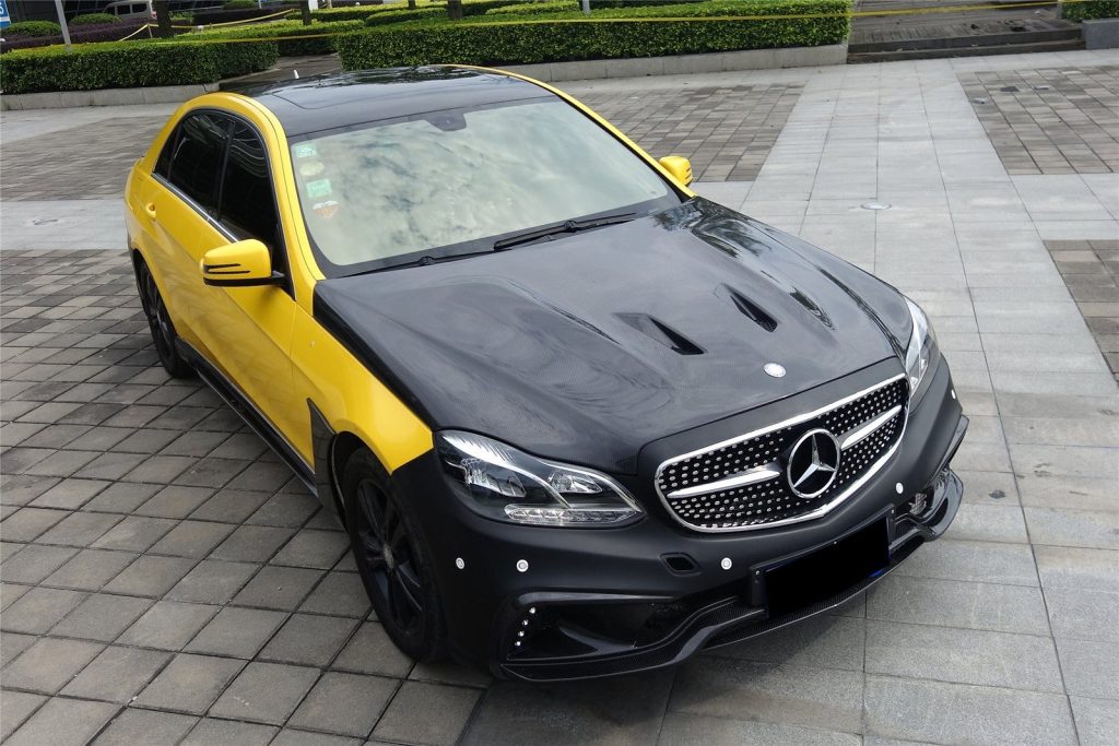 ฝากระโปรงหน้า MERCEDES BENZ E-Class W212 ทรง DarwinPRO (W212 BKSS)