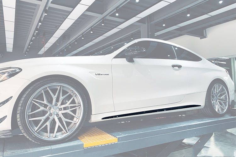 สเกิร์ตข้าง Carbon Fiber MERCEDES BENZ C-Class C205 Coupe 2015-2021