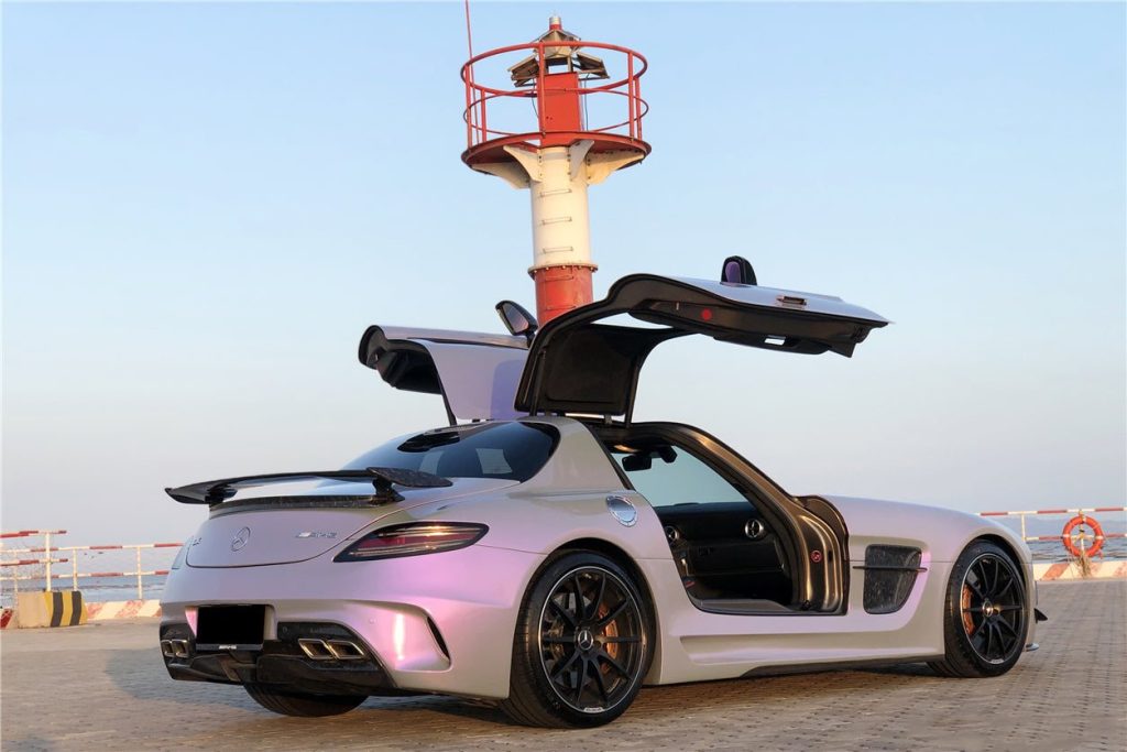 สปอยเลอร์ท้าย Carbon Fiber MERCEDES BENZ SLS-Class W197 ทรง DarwinPRO (AMG BKSS)