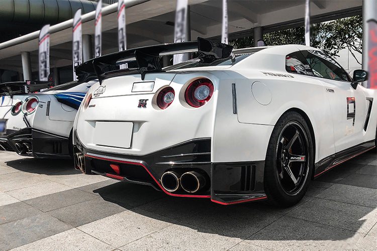 กันชนหลัง Carbon Fiber Nissan GT-R R35 2017-2020 ทรง DarwinPRO (EBA NSM)