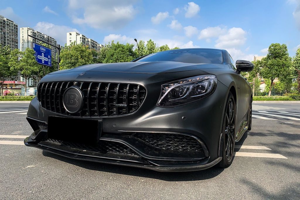 ลิ้นหน้า Carbon Fiber MERCEDES BENZ S-Class C217 Coupe (Coupe BKSS) 2014-2017