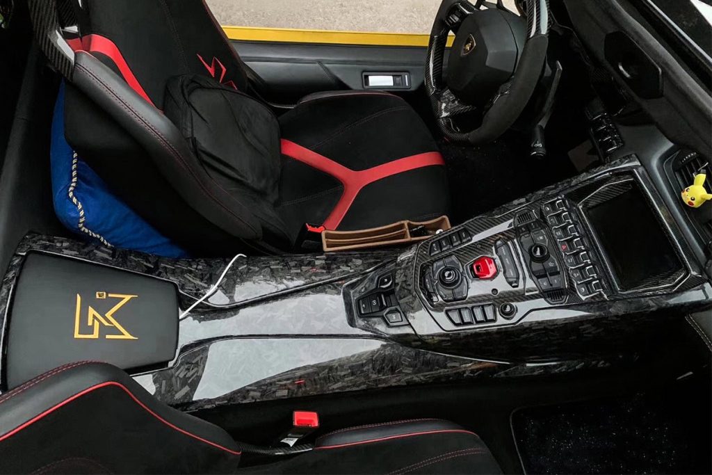 ชิ้นส่วนตกแต่ง Carbon Fiber LAMBORGHINI Aventador LP700 Roadster 2013-2016 #3