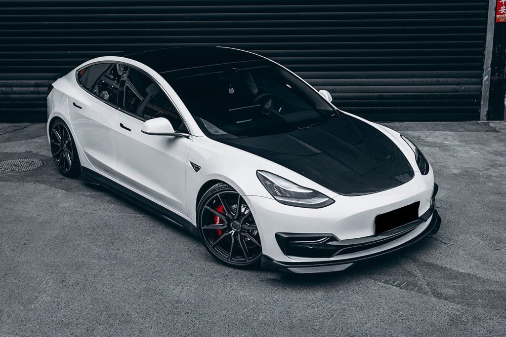 ลิ้นหน้า Carbon Fiber Tesla Model 3 2017-2023 #2