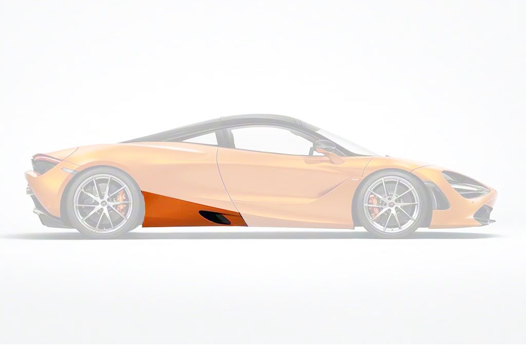 สเกิร์ตข้าง Carbon Fiber McLaren 720S ทรง DarwinPRO