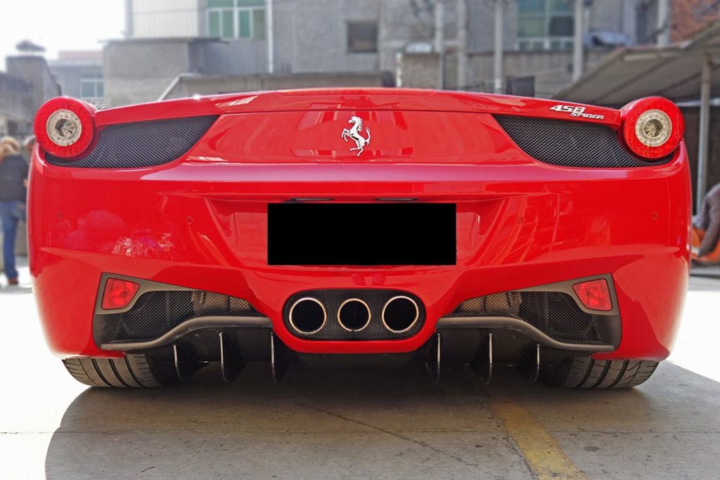 ดิฟฟิวเซอร์ท้าย Carbon Fiber Ferrari 458 Coupe ทรง DarwinPRO