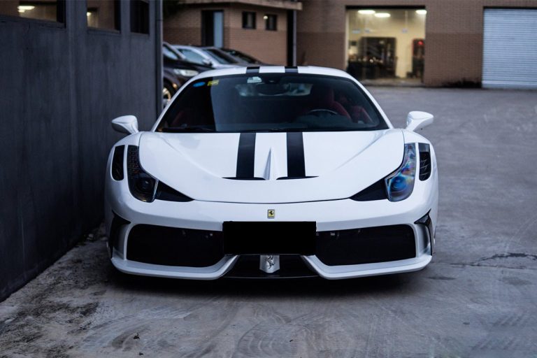 กันชนหน้า Carbon Fiber Ferrari 458 Coupe ทรง DarwinPRO (Speciale)