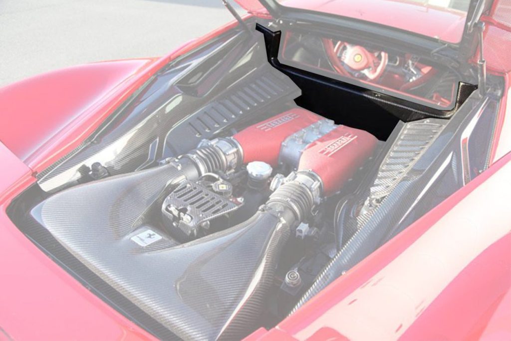 ห้องเครื่อง Autoclave Carbon Fiber Ferrari 458 Coupe (Ferrari OE)