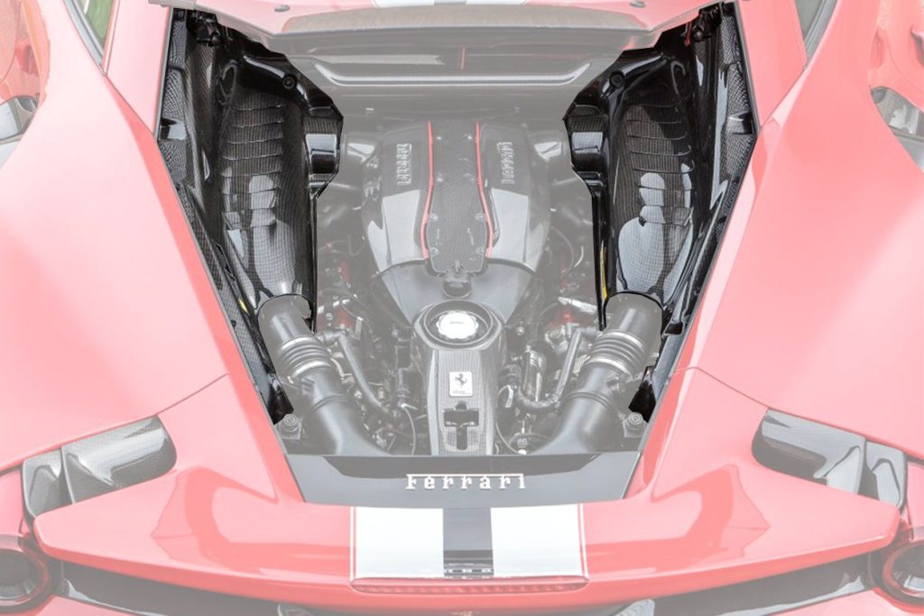 ห้องเครื่อง Autoclave Carbon Fiber Ferrari 488 GTB 2015-2023