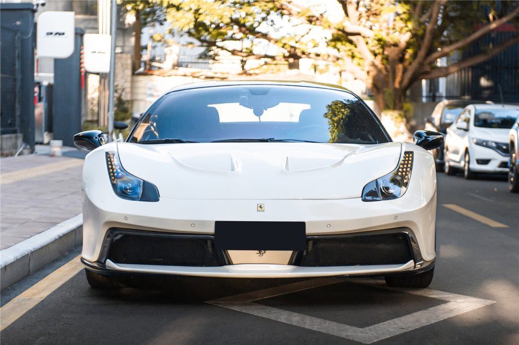กันชนหน้า Carbon Fiber Ferrari 458 Coupe ทรง DarwinPRO (BKSS)