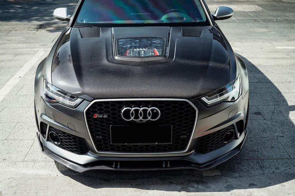 ฝากระโปรงหน้า Carbon Fiber AUDI A6 C7 RS6 ทรง DarwinPRO