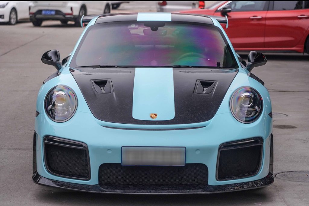กันชนหน้า Carbon Fiber PORSCHE 911 991.2 ทรง DarwinPRO (Convert GT2RS)