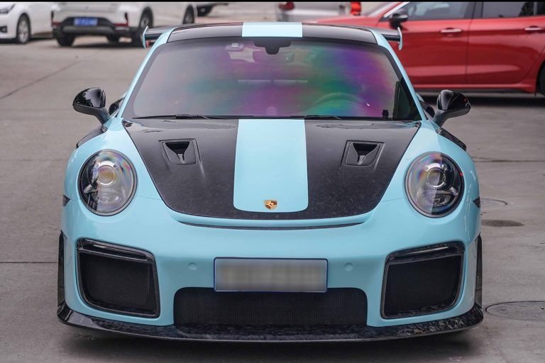 กันชนหน้า Carbon Fiber PORSCHE 911 991.2 ทรง DarwinPRO (Convert GT2RS)