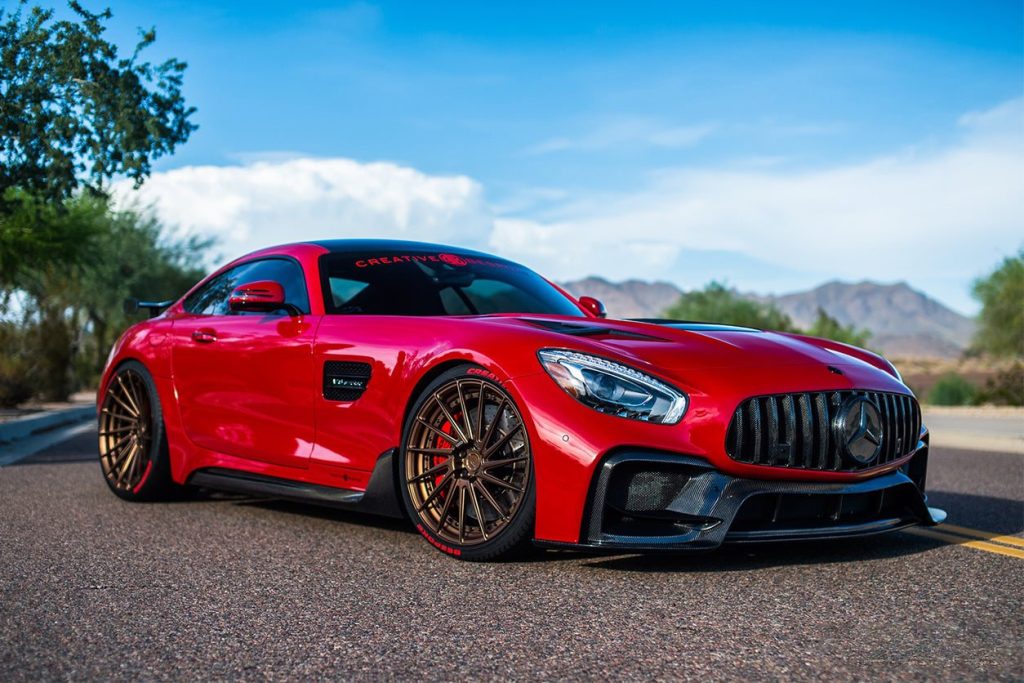 กันชนหน้า Carbon Fiber MERCEDES BENZ AMG GT C190 2015-2016 ทรง DarwinPRO 2015-2017