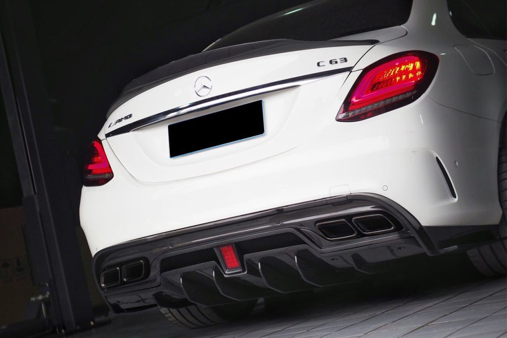 ดิฟฟิวเซอร์ท้าย Carbon Fiber MERCEDES BENZ C-Class W205 2015-2021 #2