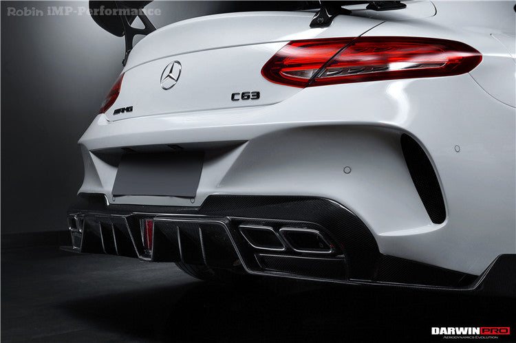 กันชนหลัง Carbon Fiber MERCEDES BENZ C-Class C205 Coupe ทรง DarwinPRO (IMP)