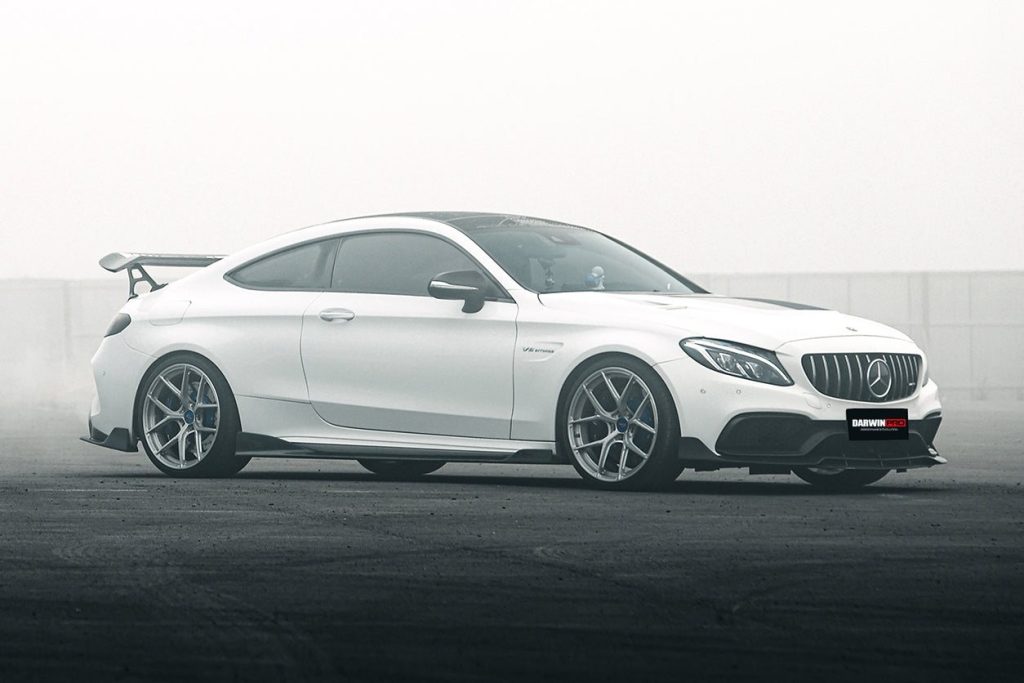 สเกิร์ตข้าง Carbon Fiber MERCEDES BENZ C-Class C205 Coupe 2015-2021 #2