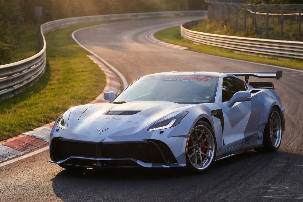 กันชนหน้า Chevrolet Corvette C7 Stingray (C7 BKSS)