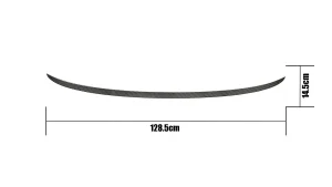 Rear Spoiler code TK-06 size 128.5 × 14.5 cm.