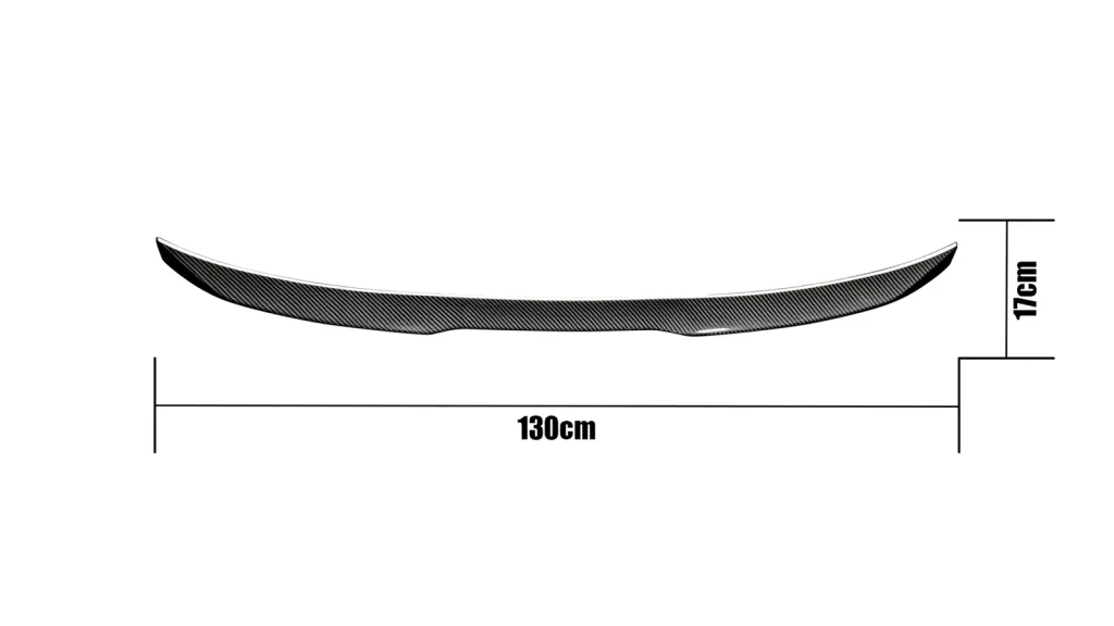 Rear Spoiler code TK-08 size 130 × 17 cm.