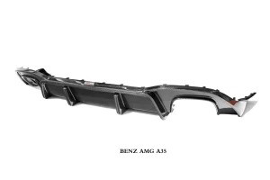 ดิฟฟิวเซอร์ท้าย Carbon Fiber Mercedes Benz A35L W177 ทรง TAKD