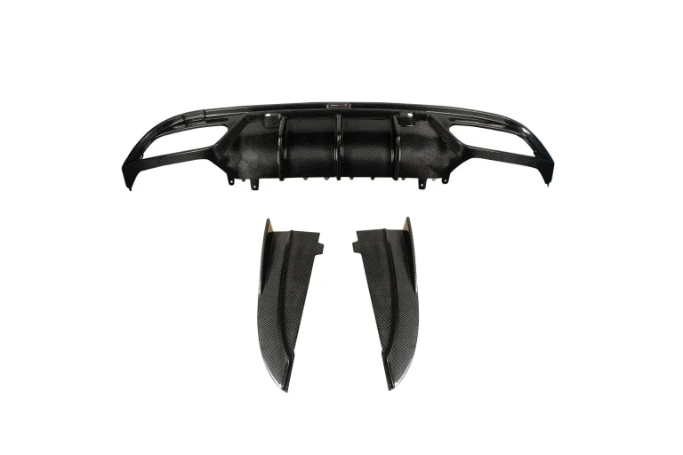 Rear Diffuser Carbon Fiber Mercedes Benz C43 W205 style TAKD V1 with bumper corners