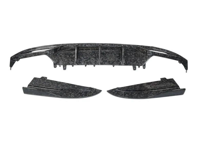 Rear Diffuser Carbon Fiber Mercedes Benz C43 W205 style TAKD V2 pattern Forged Carbon