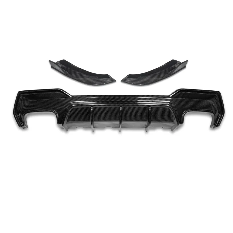 Rear Diffuser Carbon Fiber BMW 4 Series G22 style TAKD V2 without brake light