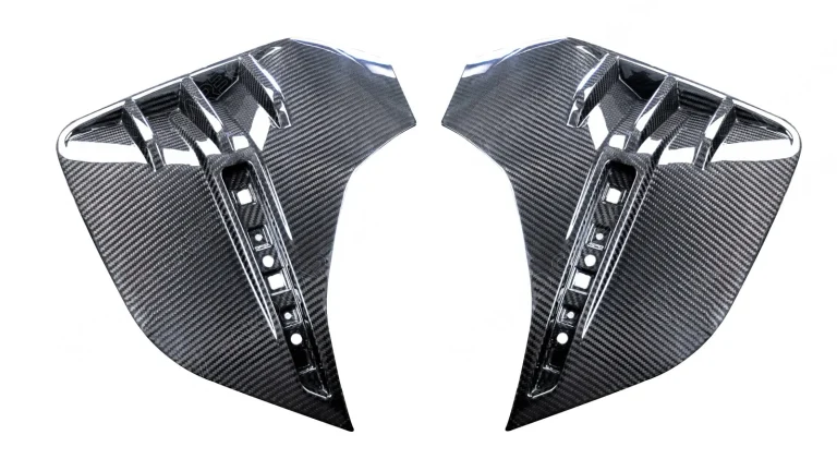 ช่องลม Carbon Fiber BMW 4 Series G26 ทรง TAKD ครีบข้างกันชนหน้า V2